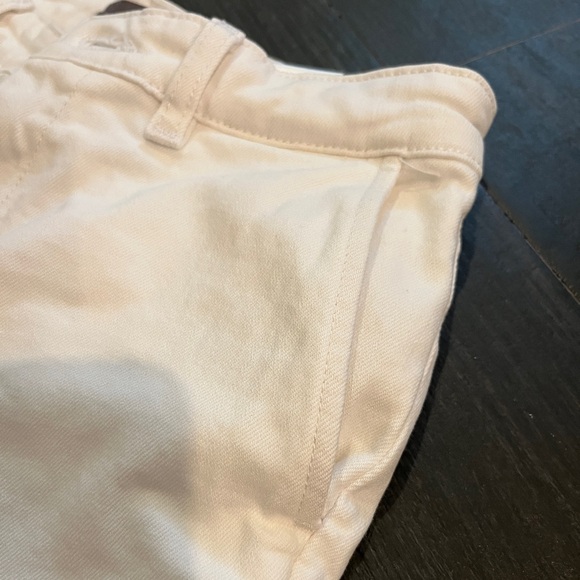 DL1961 Cream Flat Front Shorts - Picture 2 of 5